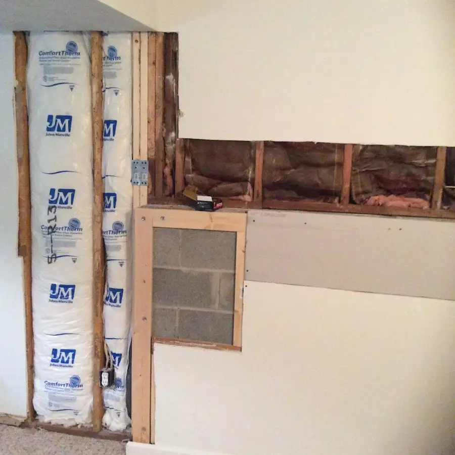 Wall insulation replacement during Contents Cleaning & Restoration in Corpus Christi